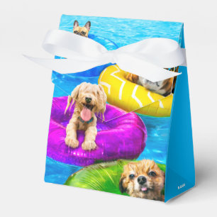 Hunde-Poolparty Geschenkschachtel