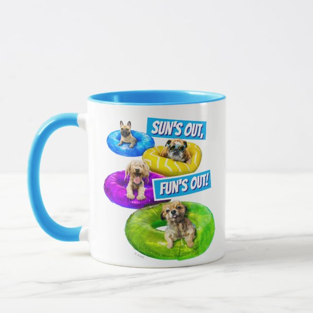 Hunde-Poolparty Tasse (Links)