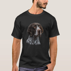 Hunde-Portrait des APS German Shorthaired Pointer T-Shirt