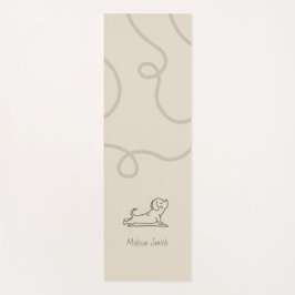 Hunde-Pose nach oben Minimalistisch Welpenneuse Cu Yogamatte