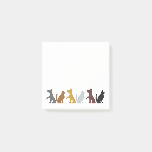 Hunde Post-it Klebezettel (Vorderseite)