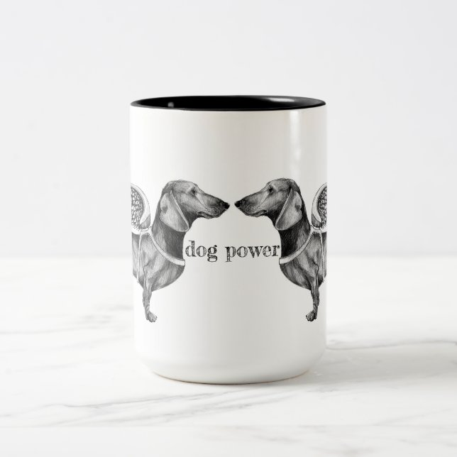 Hunde Power Tasse (Mittel)