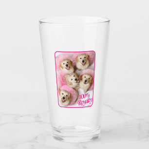 Hunde Prinzessin in Tiaras Glas