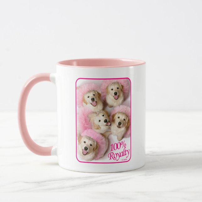 Hunde Prinzessin in Tiaras Tasse (Links)