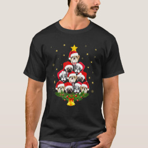 Hunde Pug Englische Französische Bulldogge Weihnac T-Shirt