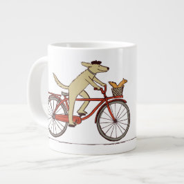 Hunde Rad mit Eichhörnchen - Fun Animal Art Jumbo-Tasse