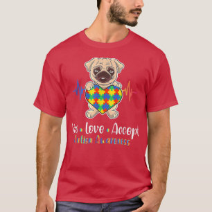 Hunde Rasse Mops Hunde Möpsen Hundebesitzer Autism T-Shirt