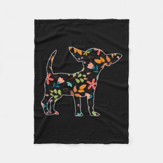 Hunde Rasse Weibchen Frauen Niedliches Tier Chi sc Fleecedecke