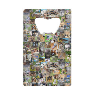 Hunde-Rassen-FotoCollage, Geldbeutel Flaschenöffner