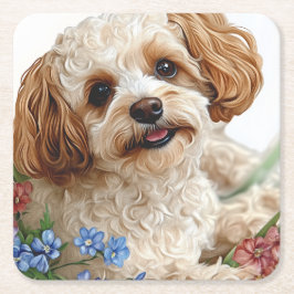 Hunde Rechteckiger Pappuntersetzer