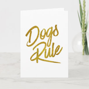 Hunde-Regel Gold-Imitate belegen Zitat von metalli Karte