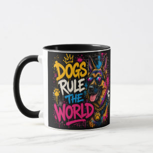 Hunde regieren die Welt Deutscher Schäferhund Tass Tasse