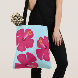 Hunde Reisen Tote Bag Happy Hibiskus