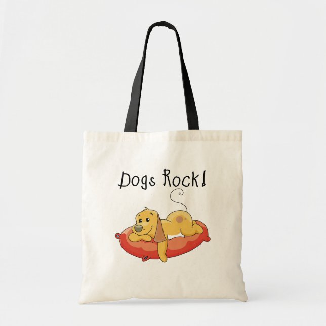Hunde Rock Tshirts und Geschenke Tragetasche (Vorne)
