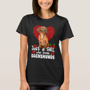 Hunde Rose lustig nur ein Mädchen, die Liebe Dacke T-Shirt