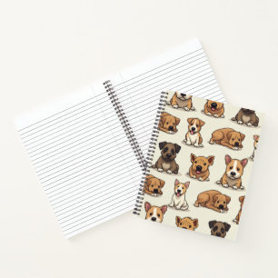 Hunde ruhen notizbuch