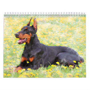 Hunde Sammlung Ölgemälde Art Kalender