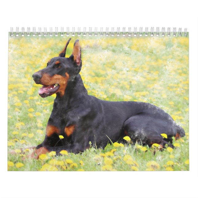 Hunde Sammlung Ölgemälde Art Kalender (Titelbild)