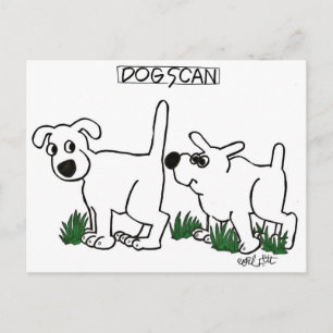 Hunde scannen! postkarte