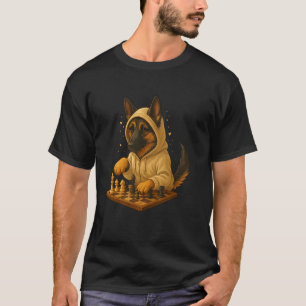 Hunde-Schach Lustige Strategie Haustierliebhaber-S T-Shirt