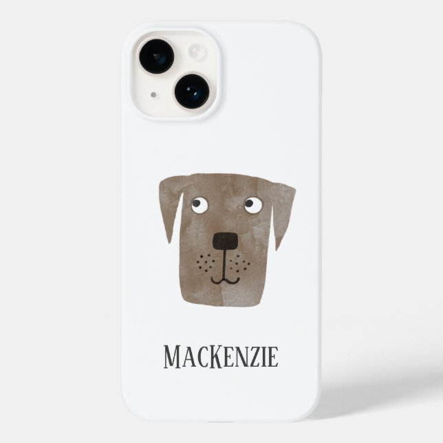 Hunde Schokolade Labrador Retriever Hund Personali Case-Mate iPhone Hülle (Rückseite)