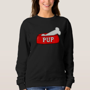 Hunde-Schüssel mit Hundeknochen Sweatshirt