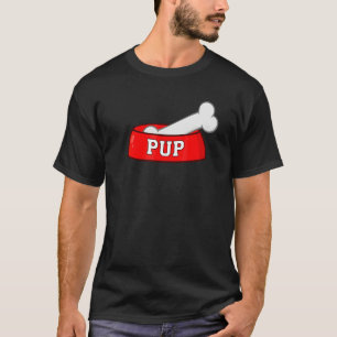Hunde-Schüssel mit Hundeknochen T-Shirt