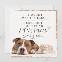 Hunde-Schwangerschafts-Ankündigungskarte