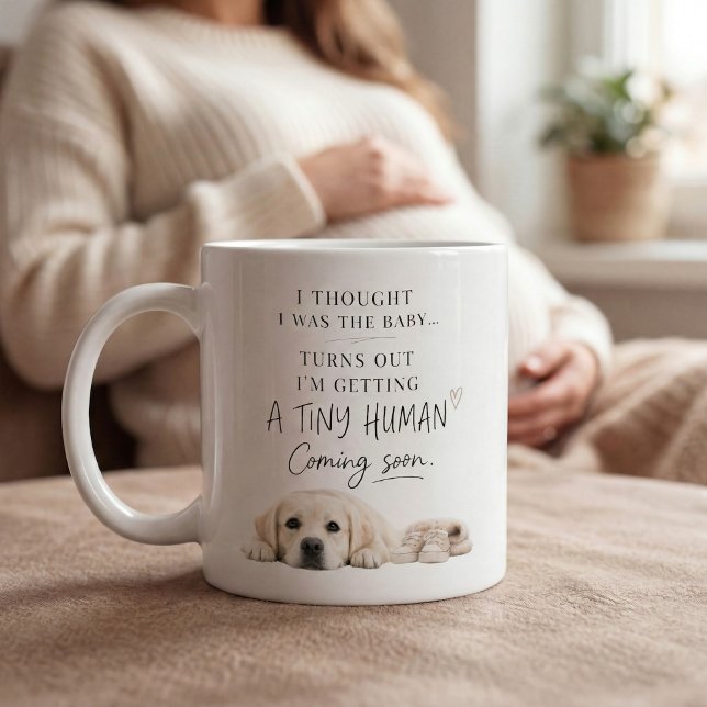 Hunde-Schwangerschaftsankündigung Labrador Kaffeetasse (Von Creator hochgeladen)