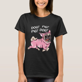 Hunde Schweinefleisch Mops beide lustige Verbindun T-Shirt