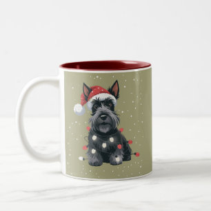 Hunde Scottie Scottish Terrier Christmas Dog Mama Zweifarbige Tasse
