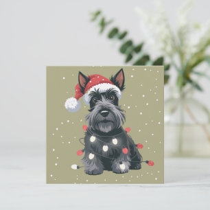 Hunde Scottie Scottish Terrier Weihnachtshund Mama Feiertagskarte
