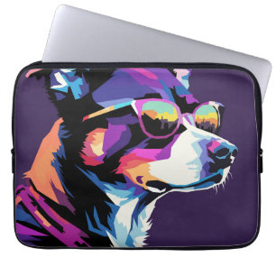 Hunde sehen Pop Art Laptopschutzhülle