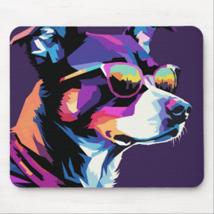 Hunde sehen Pop Art Mousepad