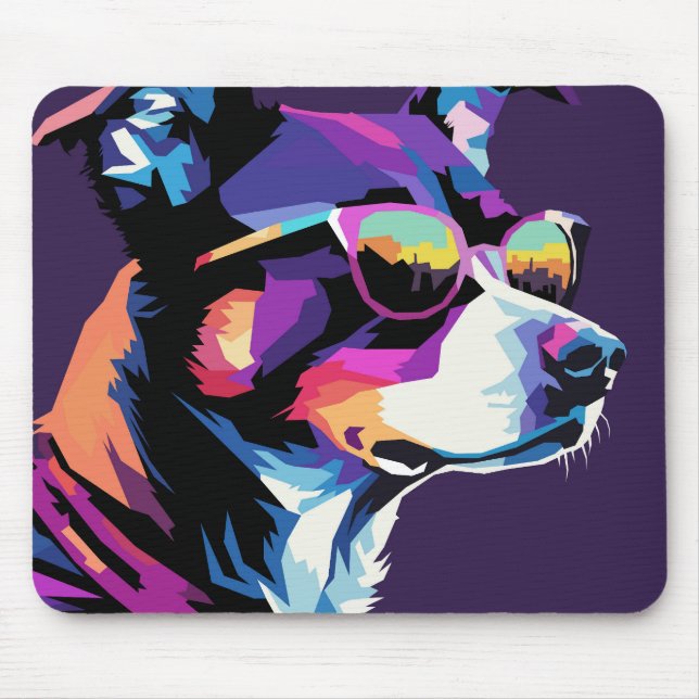 Hunde sehen Pop Art Mousepad (Vorne)