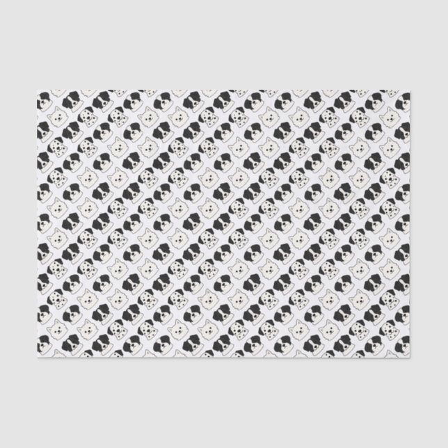 Hunde Seidenpapier (Vorderseite)
