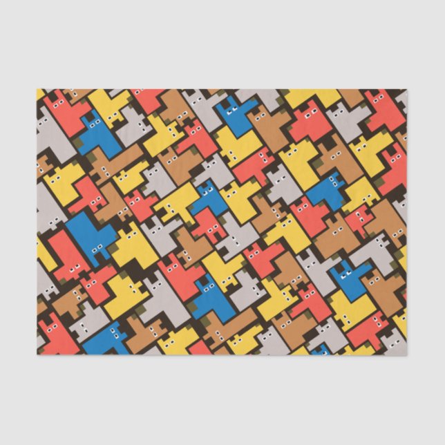 Hunde Seidenpapier (Vorderseite)