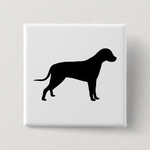 Hunde-Silhouette Button