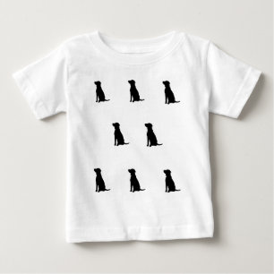 Hunde Silhouette T - Shirt Kind