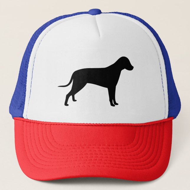 Hunde-Silhouette Truckerkappe (Vorderseite)