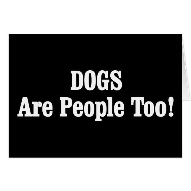 Hunde sind auch Menschen! (Vorderseite (Horizontal))