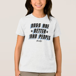 Hunde sind besser [blau/blau] Tri-Blend shirt