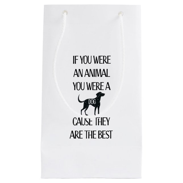 Hunde sind die besten kleine geschenktüte (Vorderseite)