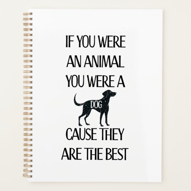 Hunde sind die besten - Planer (Vorderseite)