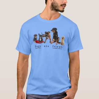 Hunde sind Freunde Retro T-Shirt