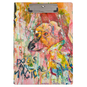 Hunde sind magisch klemmbrett