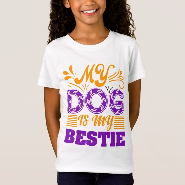 Hunde sind meine besten Freunde und eine tolle Ges T-Shirt (Vorderseite)
