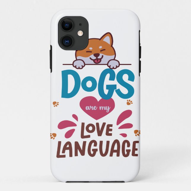 Hunde sind meine Liebe Case-Mate iPhone Hülle (Rückseite)