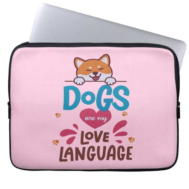 Hunde sind meine Liebe Laptopschutzhülle (Vorderseite)