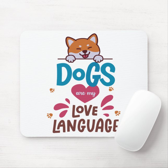 Hunde sind meine Liebe Mousepad (Mit Mouse)